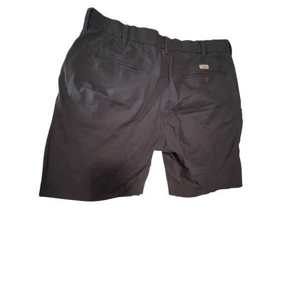 Faherty Mens Navy Shorts Size 35 Classic Fit Cotton Blend With Button & Zip Clos - Picture 2 of 4